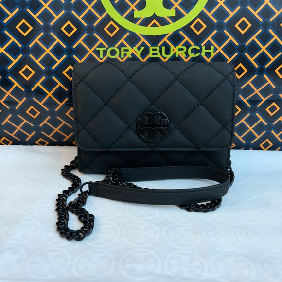 Tory Burch Bags Tory Burch Willa Matte Chain Wallet Crossbody Bag